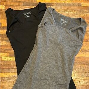 Lalabu Black and Gray Fitted Tank Tops bundle